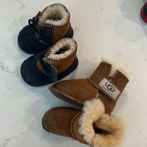2 pair of baby Uggs